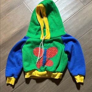 JC Penny Toddler Time Vintage Color Block Hoodie SZ 2T